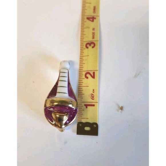 Vintage RARE Limoges Porcelain La Reine Miniature Cello - Picture 2 of 3